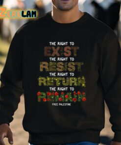 The Right To Exist Resist Return Remain Free Palestine Shirt 3 1