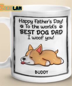 To The World’s Best Dog Dad I Woof You Father Day Mug
