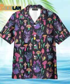 Trippy Shrooms Hippie Hawaiian Shirt