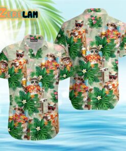 Tropical Cat Hawaiian Shirt