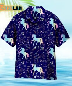Unicorn Neon Cosmics Hawaiian Shirt
