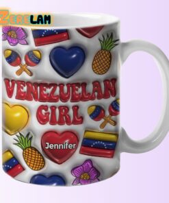 Venezuelan Girl Coffee Inflated Mug
