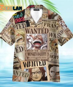 Wanted Monkey D Luffy Hawaiian Shirt