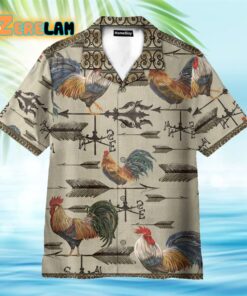 Weathervane Rooster Hawaiian Shirt
