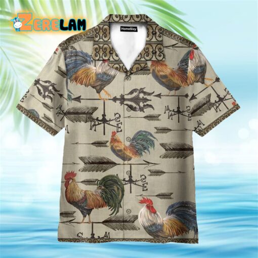 Weathervane Rooster Hawaiian Shirt