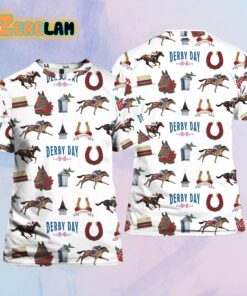 Women’s Derby Horses Print Shirt