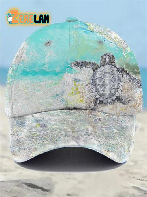 Women’s Resort Turtle Print Hat