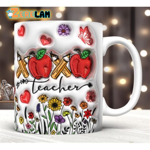 Xoxo Teacher Inflated Mug