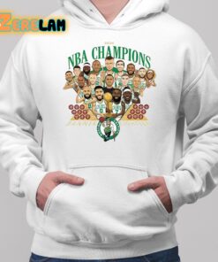 2024 Celtics Luke Kornet Champions Banner Eighteen Shirt 2 1