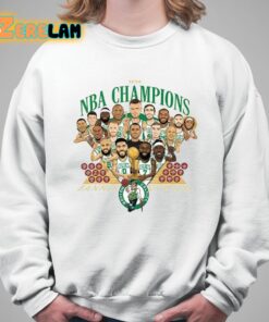 2024 Celtics Luke Kornet Champions Banner Eighteen Shirt 5 1