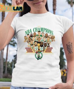 2024 Celtics Luke Kornet Champions Banner Eighteen Shirt 6 1