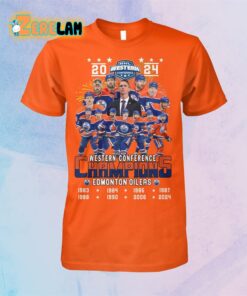 2024 Western Conference 8-Time Champions Oilers Shirt