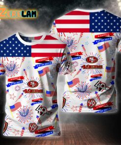 49ers Happy 4th Of July Shirt 2024