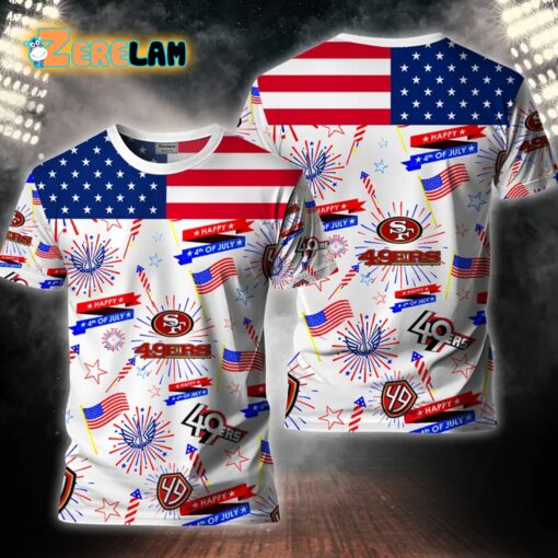 49ers Happy 4th Of July Shirt 2024