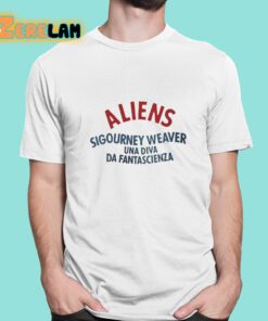 Aliens Sifourney Weaver UNA Diva Da Fantascienza Shirt