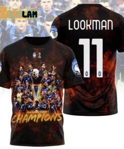 Atalanta Europa League Champions Lookman 11 Shirt 1