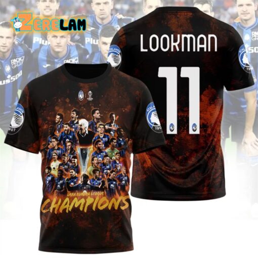 Atalanta Europa League Champions Lookman 11 Shirt