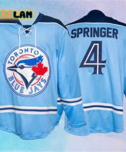 Blue Jays George Springer Hockey Jersey Giveaway 2024
