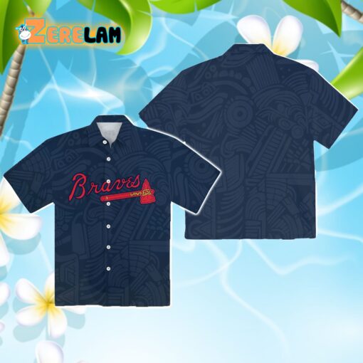 Braves Tribal Motifs Hawaiian Shirt