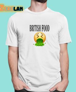 British Food Emoji Vomiting Funny Shirt 1 1