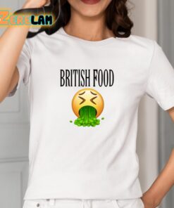 British Food Emoji Vomiting Funny Shirt 2 1
