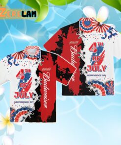 Budweiser 4Th Of July Hawaiian Shirt