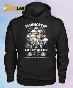 Cowboys In Memory Of Larry Allen 1971 2024 Thank You For The Memories Hall Of Fame Shirt 2