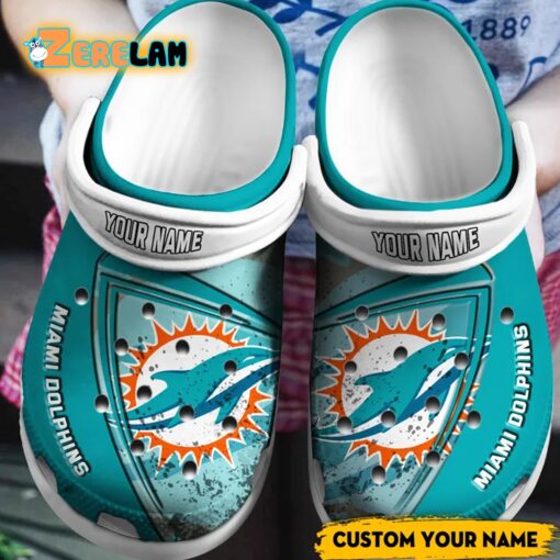 Custom Dolphins Vintage Crocs Shoes
