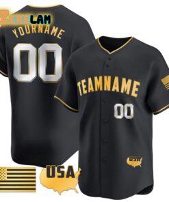 Custom Teamname American Flag Patriotic Baseball Jersey