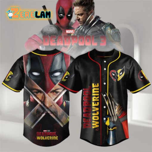 Deadpool Wolverine Let’s Fucking Go Custom Name Baseball Jersey