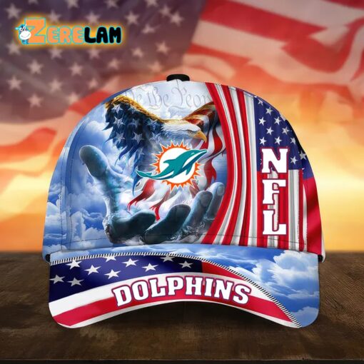 Dolphins Premium American Flag Hat
