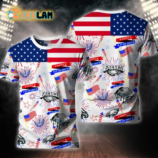 Eagles Happy 4th Of July Shirt 2024