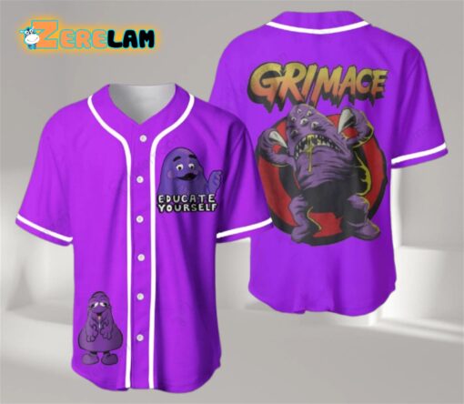 Educate Yourself Grimace Birthday Jersey
