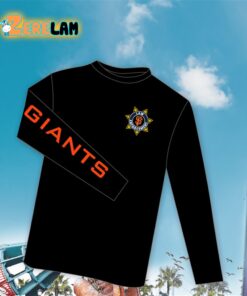 Giants Law Enforcement Appreication Night Long Sleeve Shirt Giveaway 2024