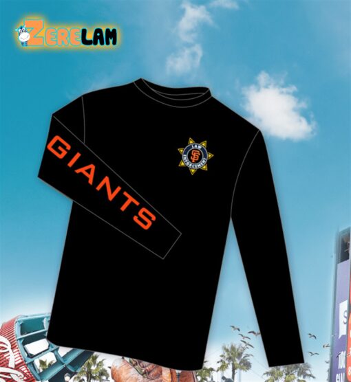 Giants Law Enforcement Appreication Night Long Sleeve Shirt Giveaway 2024