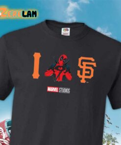 Giants Marvel Super Hero Night Deadpool Shirt Giveaway 2024