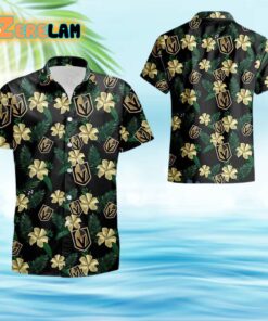 Golden Knights Tropical Flower Hawaiian Shirt