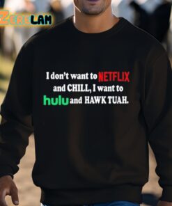 I Dont Want To Netflix And Chill I Want To Hulu And Hawk Tuah Shirt 3 1