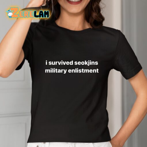 I Survived Seokjins Military Enlistment Shirt