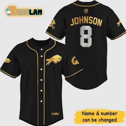 Johnson Bills 8 Baseball Jersey