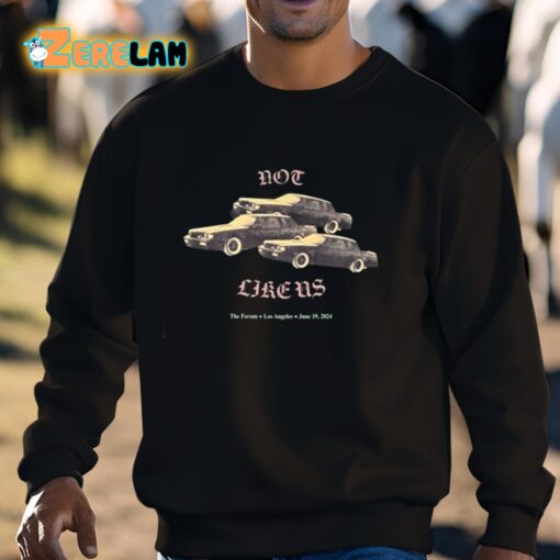 Kendrick Lamar’s Not Like Us Car The Forum Los Angeles June 19 2024 Shirt