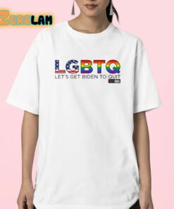 LGBTQ Lets Get Biden to Quit Shirt 23 1