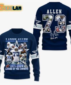 Larry Allen 1971 2024 Legend Of The Cowboys Hoodie 2