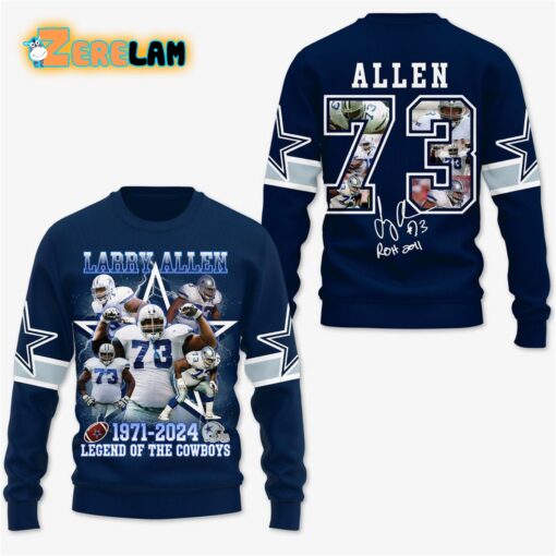 Larry Allen 1971-2024 Legend Of The Cowboys Hoodie