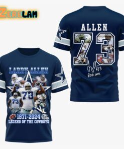 Larry Allen 1971 2024 Legend Of The Cowboys Hoodie 3