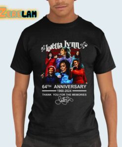 Loretta Lynn 64th Anniversary 1960 2024 Thank You For The Memories Shirt 21 1