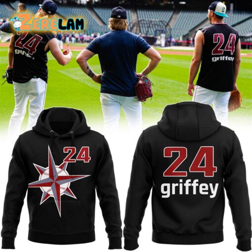 Mariners Ken Griffey Jr No 24 Hoodie