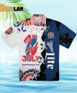 Miller Lite 4th Of July Hawaiian Shirt