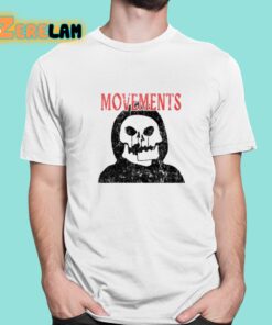 Movements Afraid To Die White Skull Shirt 1 1