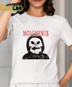 Movements Afraid To Die White Skull Shirt 2 1